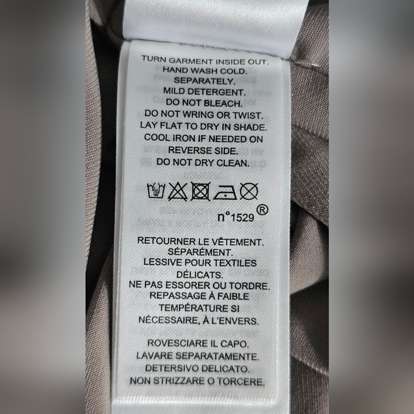 LAUREN RALPH LAUREN Women's Metallic Silver Sleeveless Evening Dress. Size 16 - Picture 10 of 13